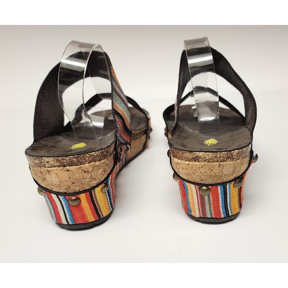 Volatile Vittoria Serape Wedge Women's Multicolor Casual Sandals Size 9 - Picture 5 of 9